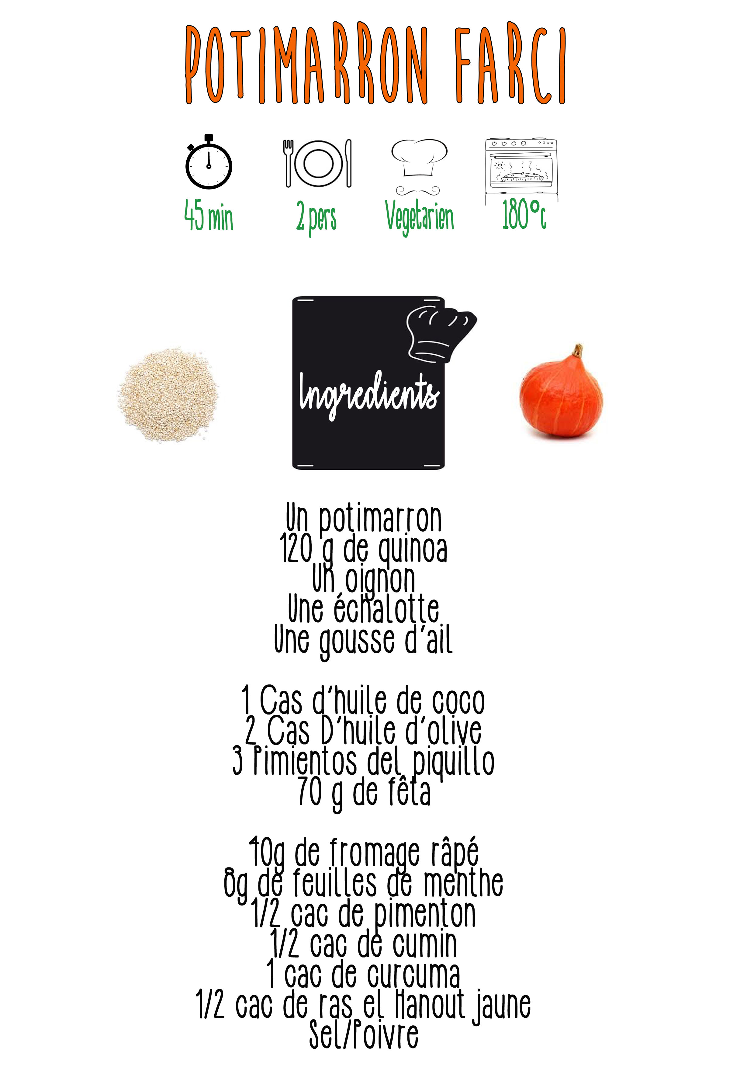 potimarron farci ingrédients
