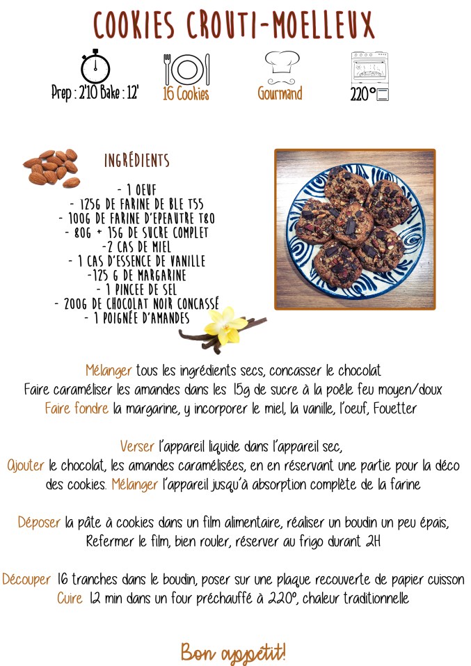 Cookies crousti-moelleux